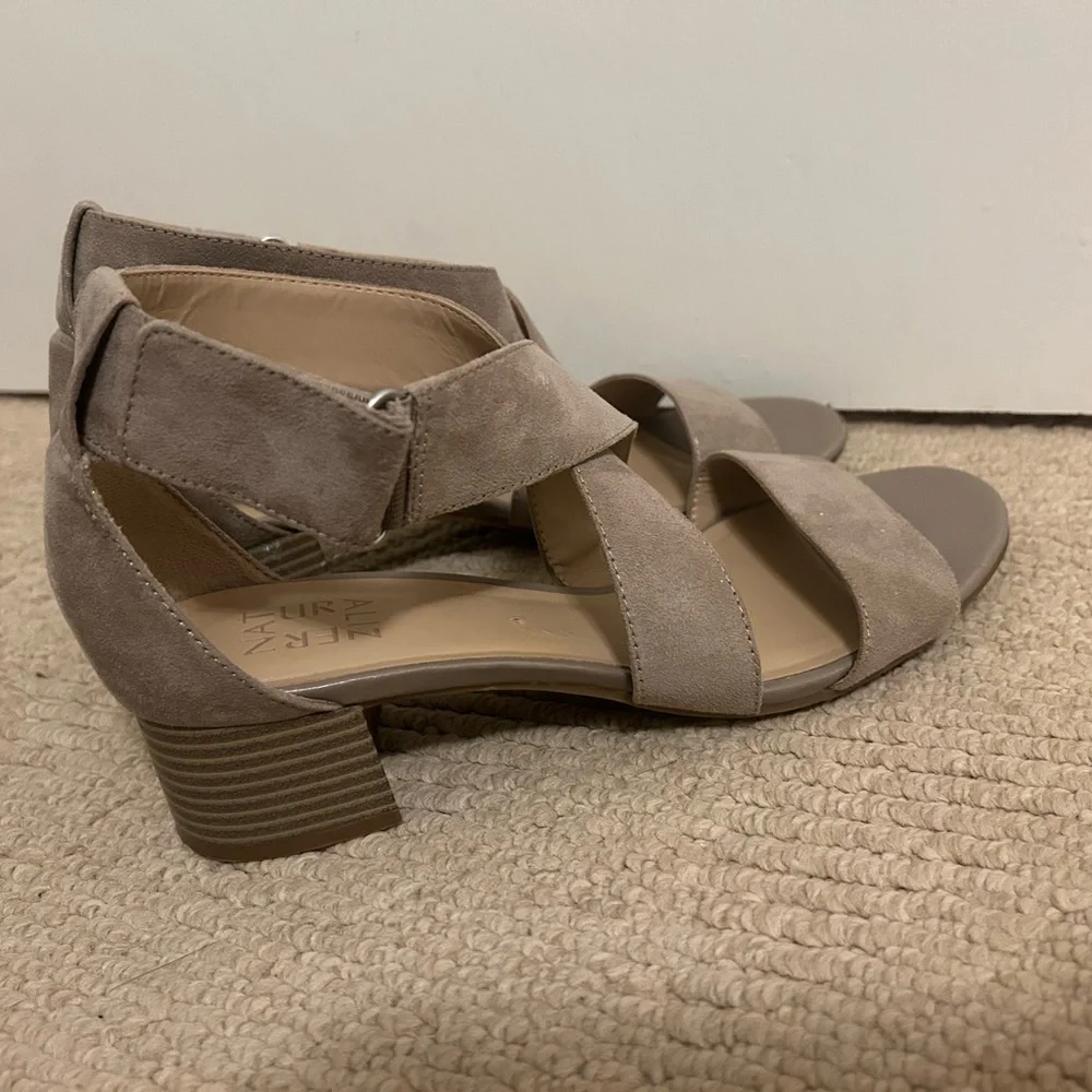 Naturalizer Taupe Strappy Sandals - Picture 2 of 5